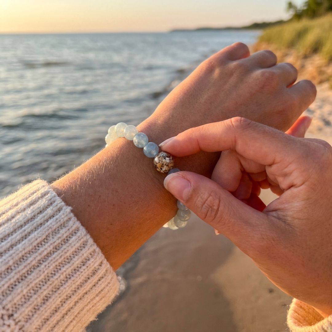Lake Ontario Stones + Aquamarine