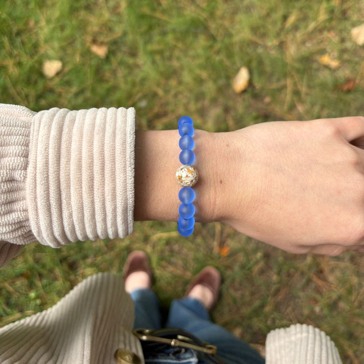 Idaho Stones + Periwinkle Blue Glass