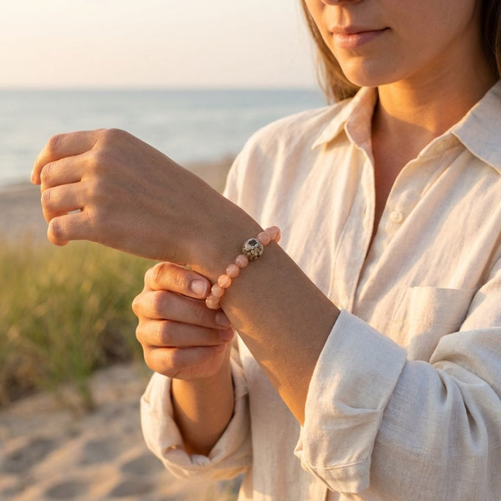 Lake Michigan Stones + Sunstone