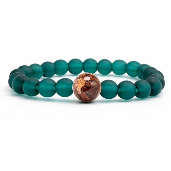 Arizona Stones + Peacock Blue Glass