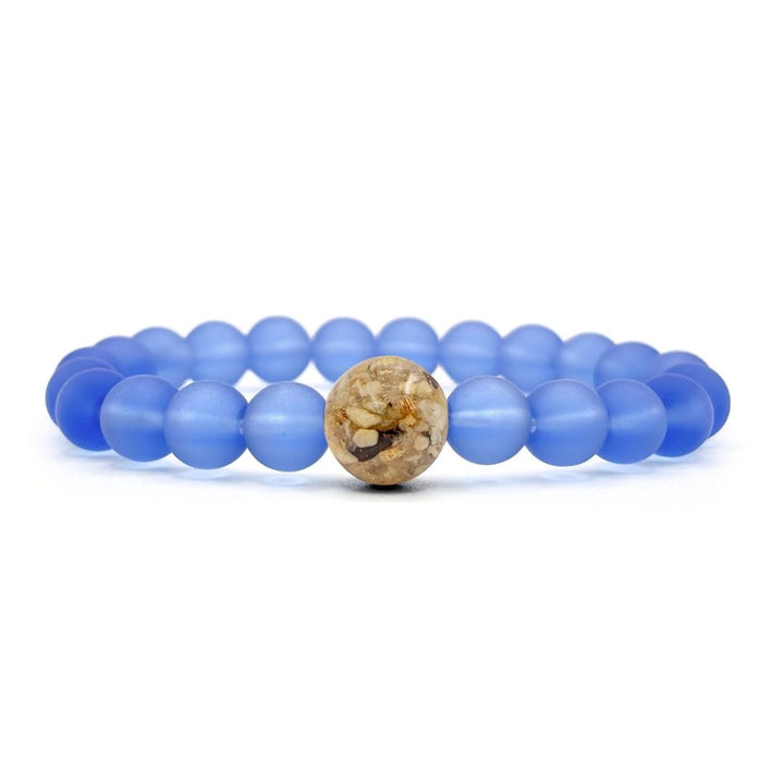 Delaware Stones + Periwinkle Blue Glass