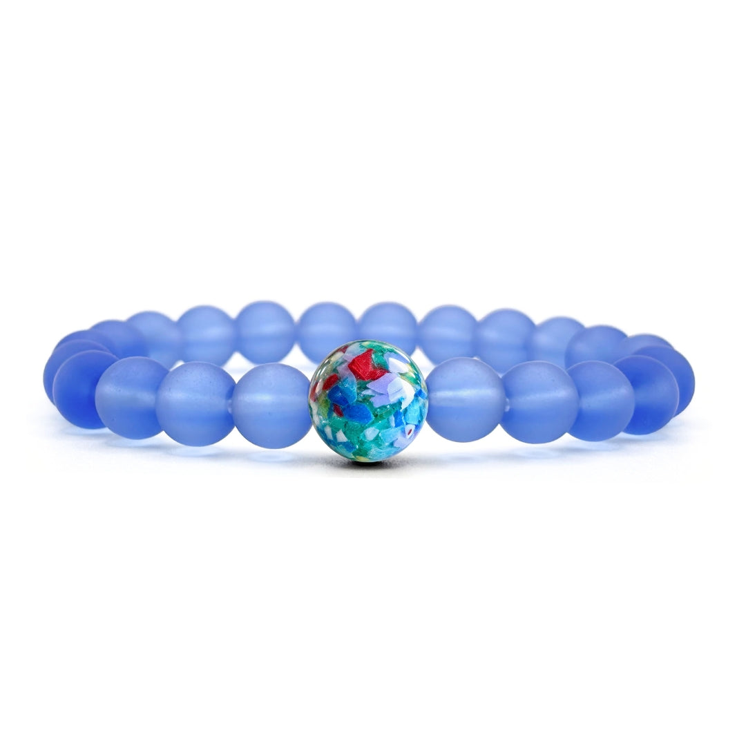 Great Lakes Recycled Plastic + Periwinkle Glass