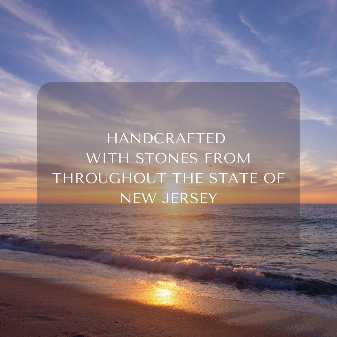 New Jersey Stones + Peacock Blue Glass