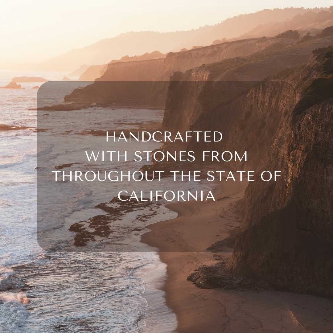 California Stones + Periwinkle Blue Glass