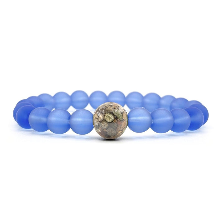 Idaho Stones + Periwinkle Blue Glass