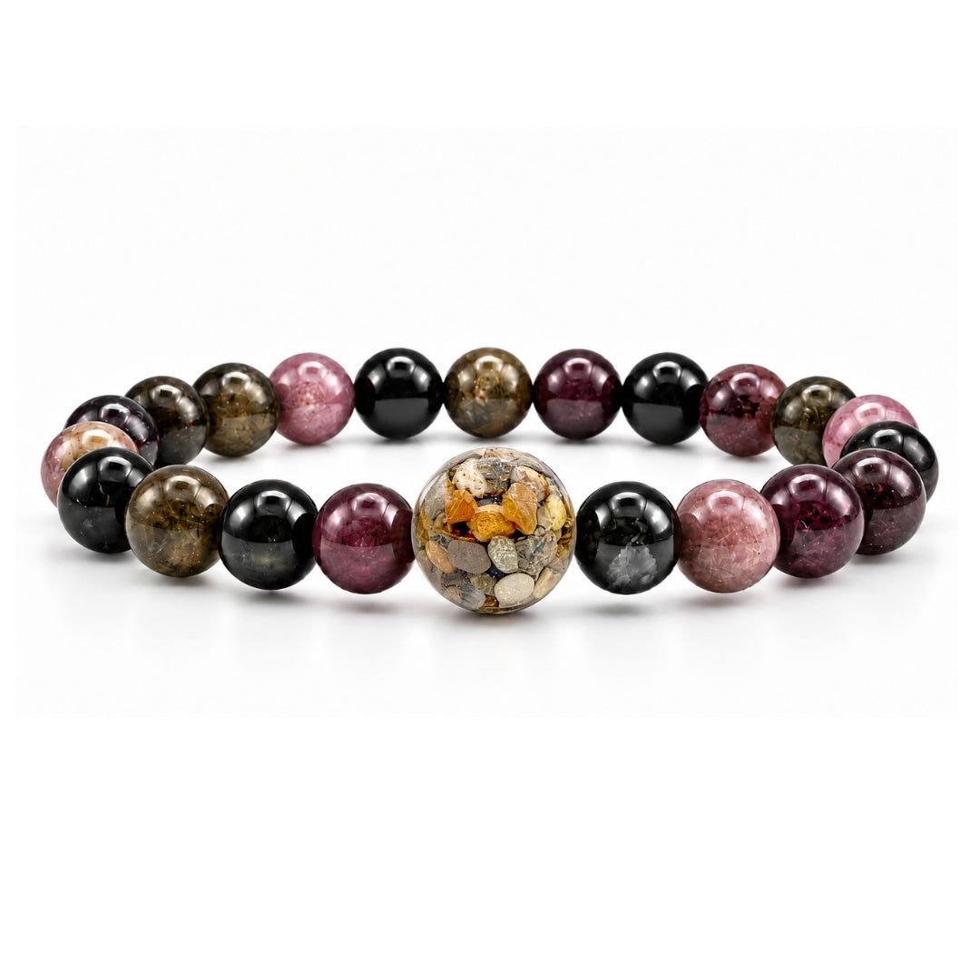 Lake Huron Stones + Watermelon Tourmaline