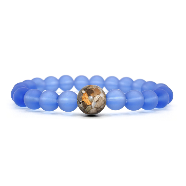 Louisiana Stones + Periwinkle Blue Glass
