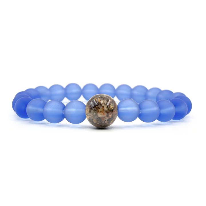 Minnesota Stones + Periwinkle Blue Glass
