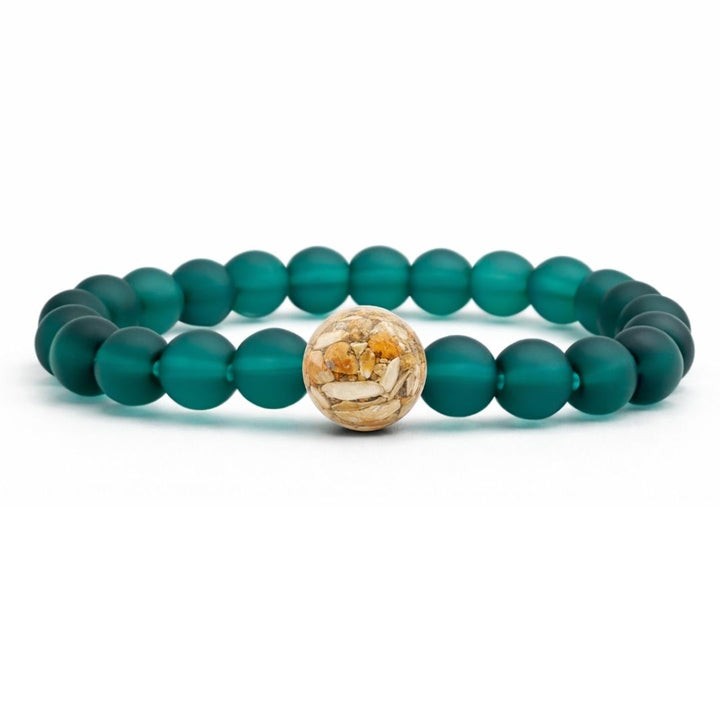 Mississippi Stones + Peacock Blue Glass