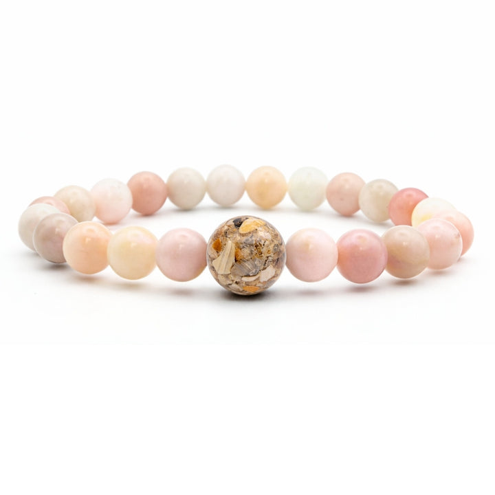 North Carolina Stones &amp; Shells + Pink Opal