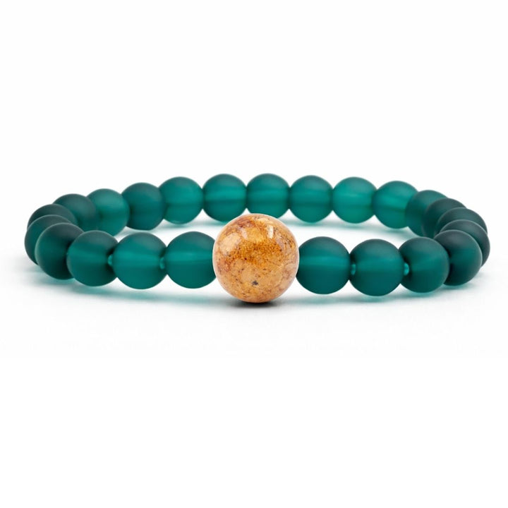 South Carolina Stones + Peacock Blue Glass