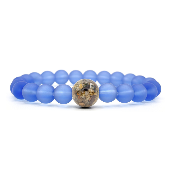 Vermont Stones + Periwinkle Blue Glass