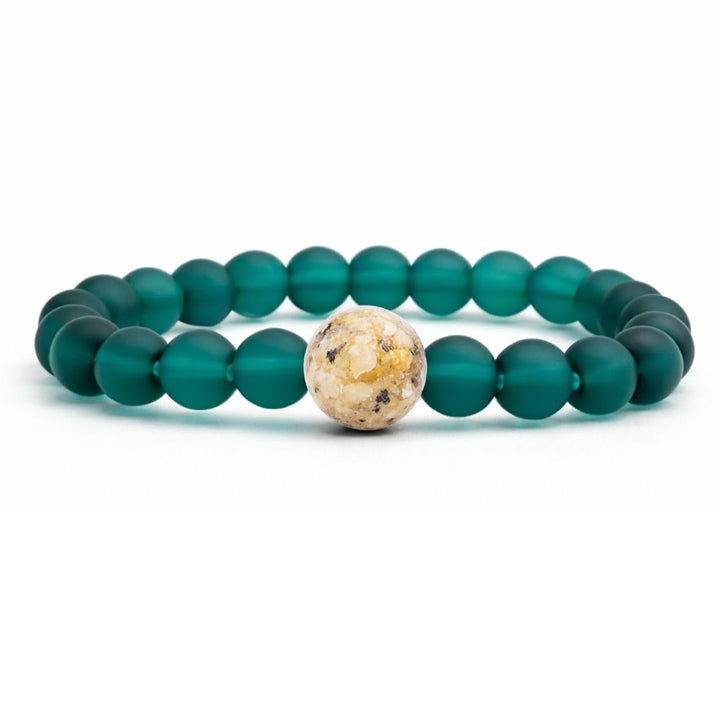 Virginia Stones + Peacock Blue Glass